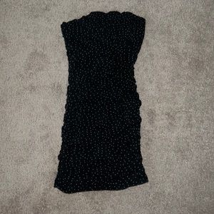 Charlotte Russe Tube top dress. It’s super flattering and has sewn in cinches.